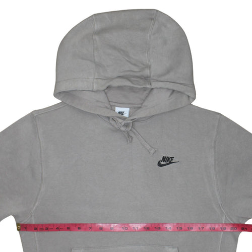 Nike Men's Grey Pullover Hoodie XS Logo Fleece Sweatshirt