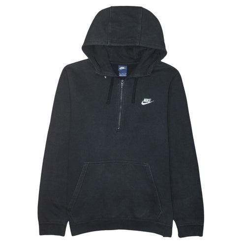 Nike Men’s Black 1/2 Zip Pullover Hoodie Size L Regular Fit