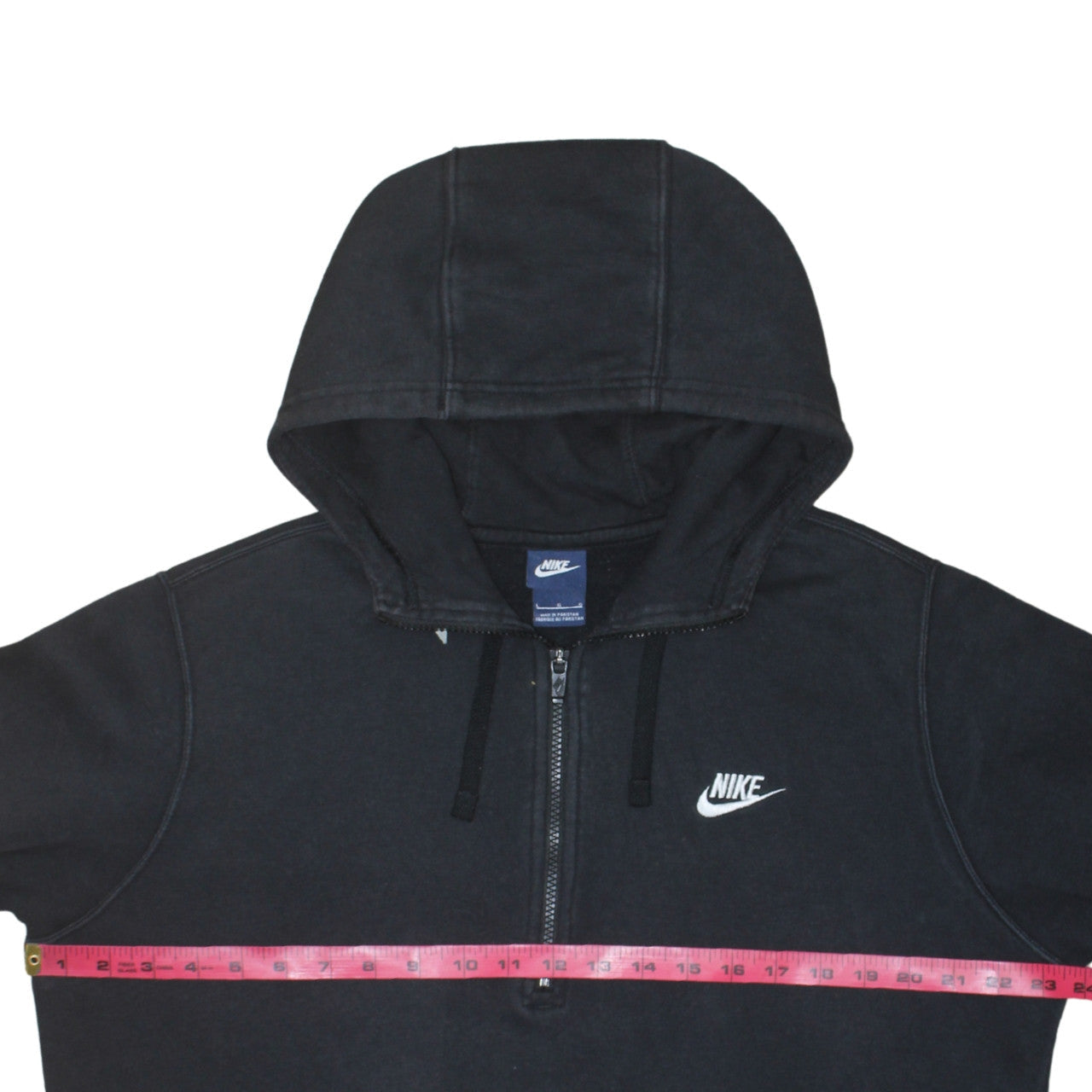 Nike Men’s Black 1/2 Zip Pullover Hoodie Size L Regular Fit