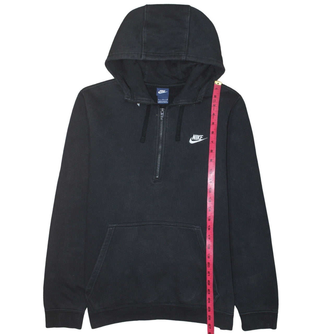 Nike Men’s Black 1/2 Zip Pullover Hoodie Size L Regular Fit
