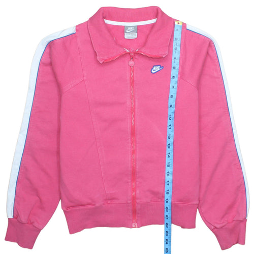 Nike Girls Pink Track Jacket XL 13-15 Years Full Zip Sportswear Top