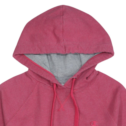 Champion Womens Pink Hooded Pullover Sweatshirt Size M