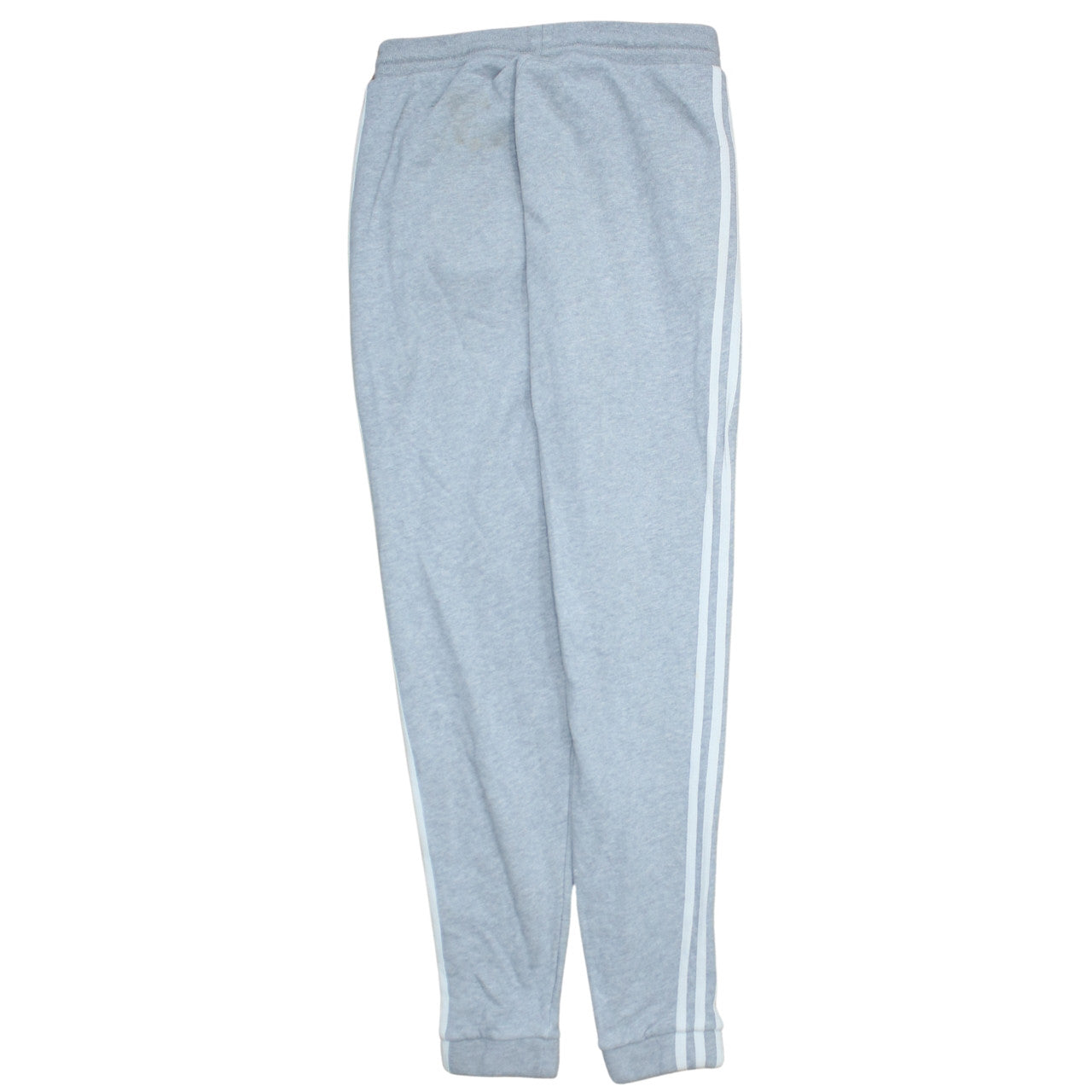 Adidas Men Grey XS Jogger Sweatpants with Logo and Stripes