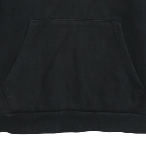 Puma Women's Black Small Pullover Hoodie with Logo Print
