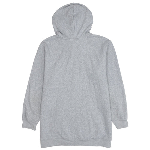 Adidas Women Grey Trefoil Logo Pullover Hoodie Size 14