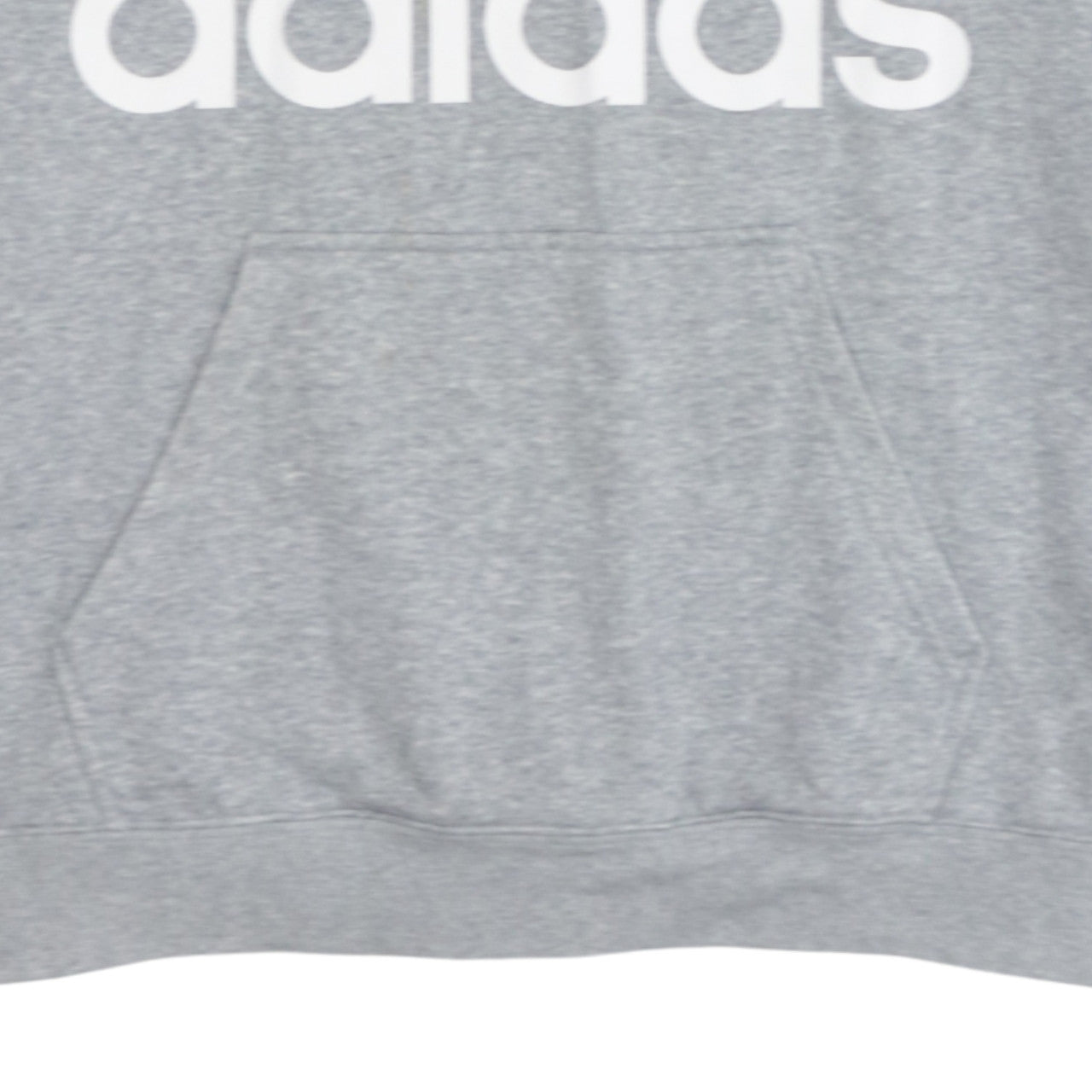 Adidas Women Grey Trefoil Logo Pullover Hoodie Size 14