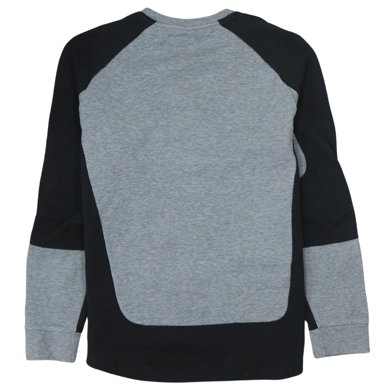 Puma Mens Grey Black Long Sleeve Crew Neck Sports Sweatshirt L