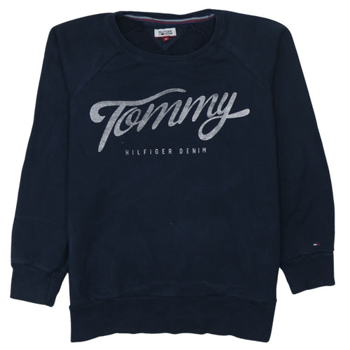 Tommy Hilfiger Denim Womens Navy Blue M Pullover Sweatshirt