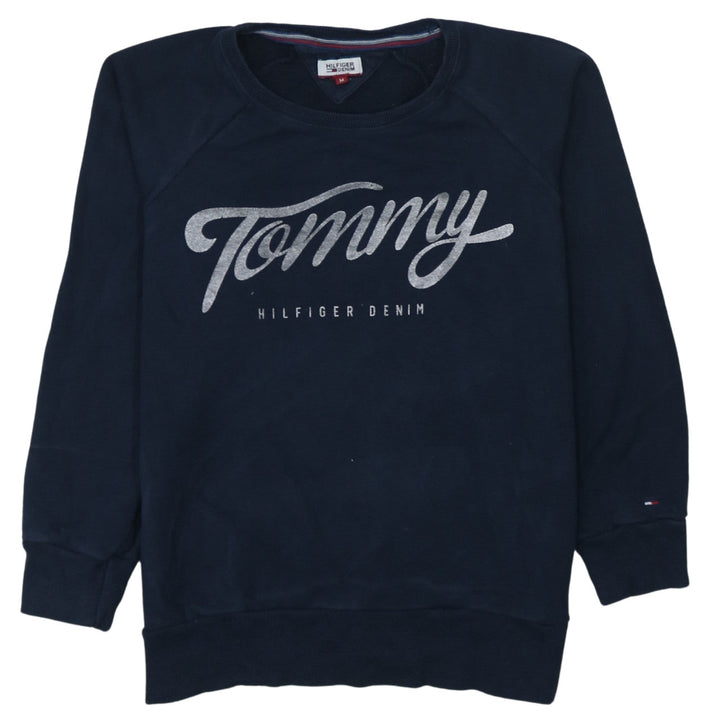 Tommy Hilfiger Denim Womens Navy Blue M Pullover Sweatshirt