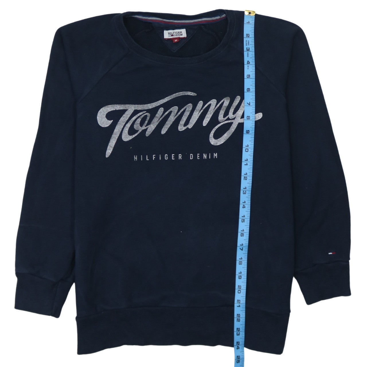 Tommy Hilfiger Denim Womens Navy Blue M Pullover Sweatshirt