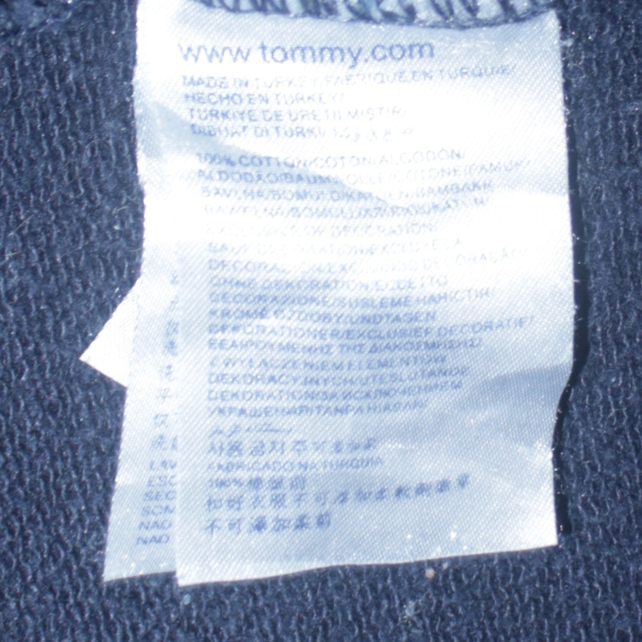 Tommy Hilfiger Denim Womens Navy Blue M Pullover Sweatshirt