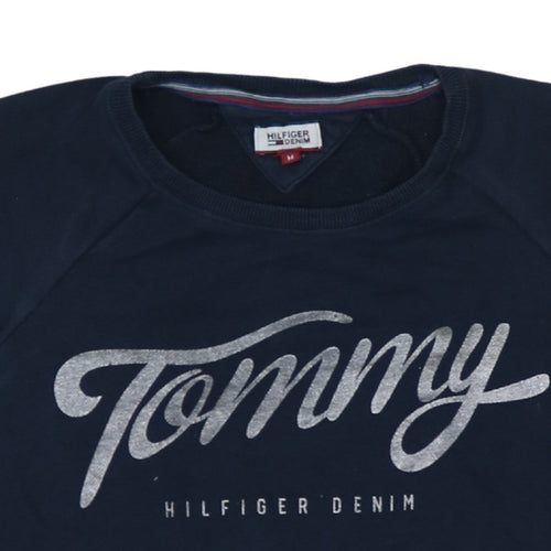 Tommy Hilfiger Denim Womens Navy Blue M Pullover Sweatshirt