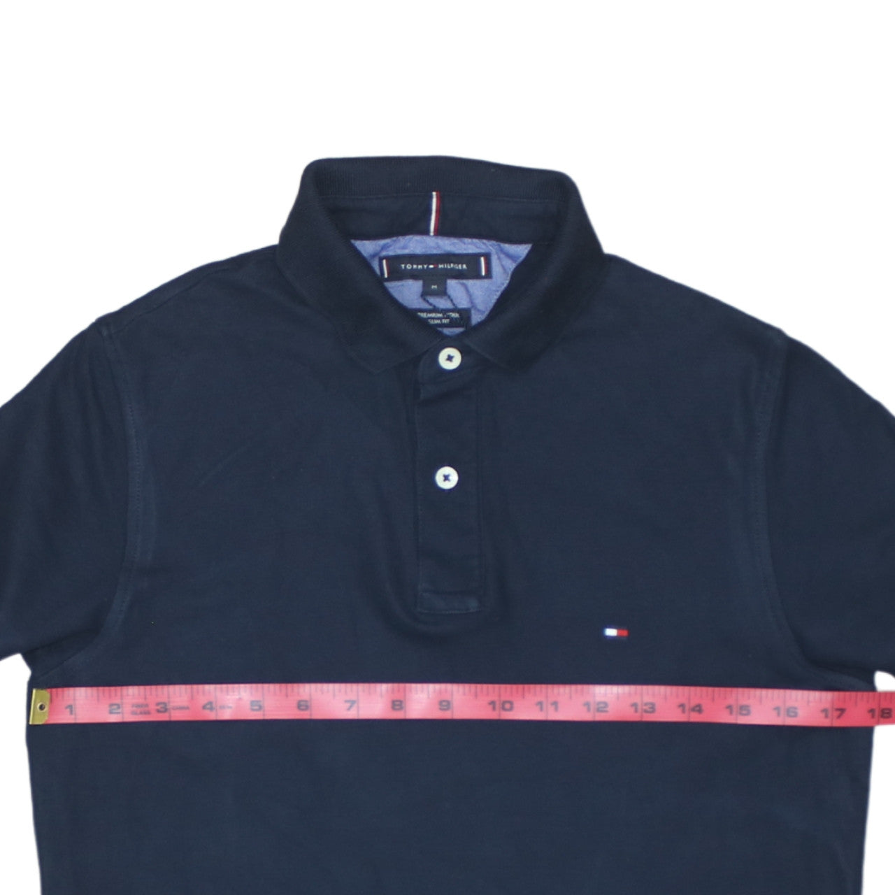 Tommy Hilfiger Men’s Blue Slim Fit Polo Shirt Size M