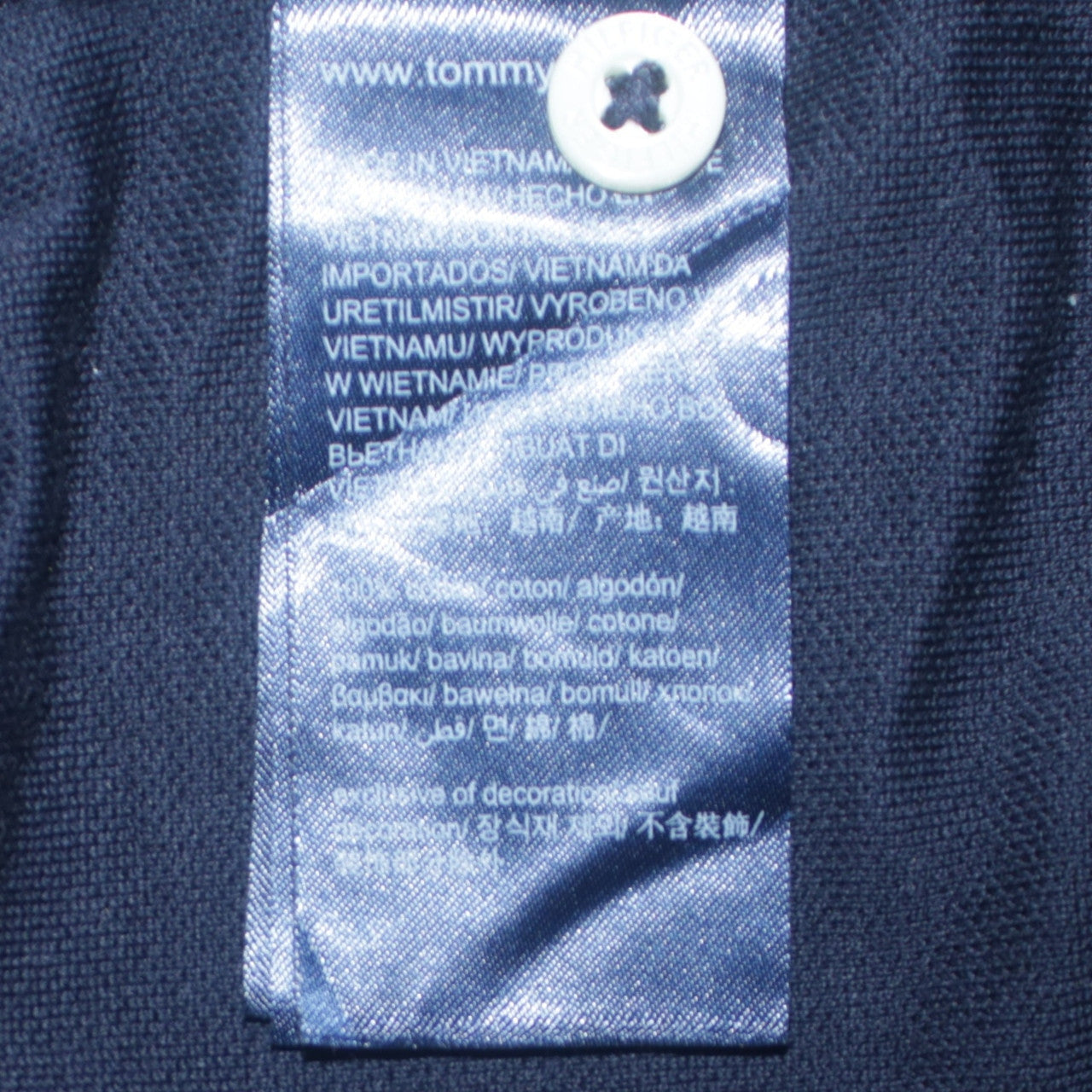 Tommy Hilfiger Men’s Blue Slim Fit Polo Shirt Size M