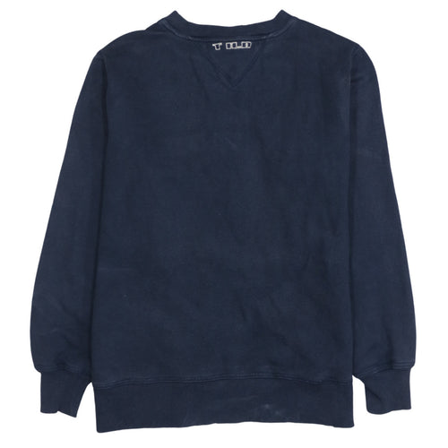 Tommy Hilfiger Men's Blue Small Pullover Sweatshirt Embroidered Logo
