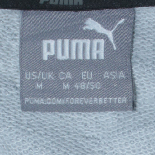 Puma Men's Grey Crew Neck Pullover Sweatshirt Size M Sportswear