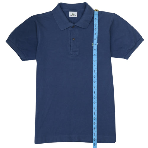 Lacoste Men's Blue Cotton Short Sleeve Polo Shirt Size S