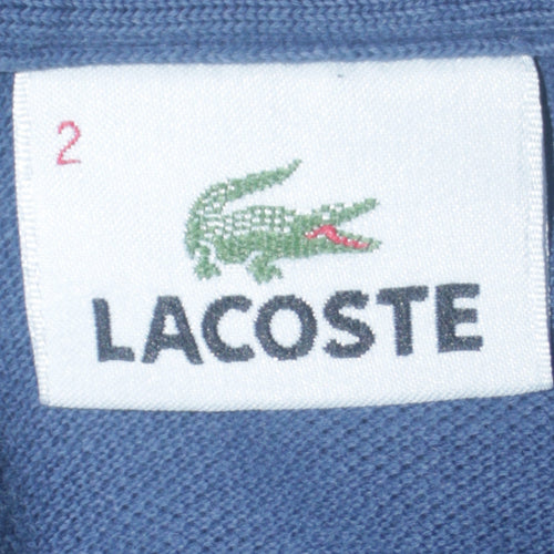 Lacoste Men's Blue Cotton Short Sleeve Polo Shirt Size S