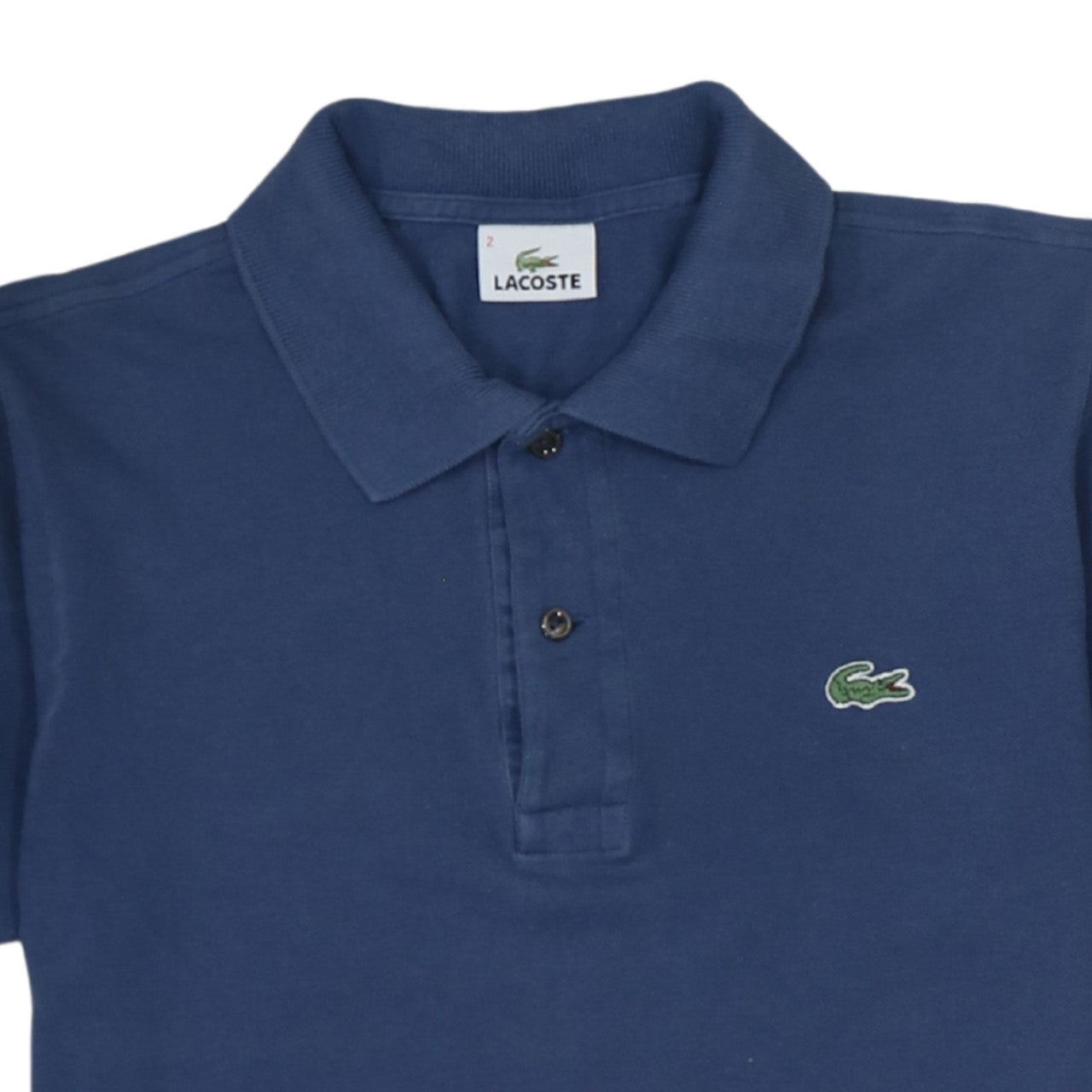 Lacoste Men's Blue Cotton Short Sleeve Polo Shirt Size S
