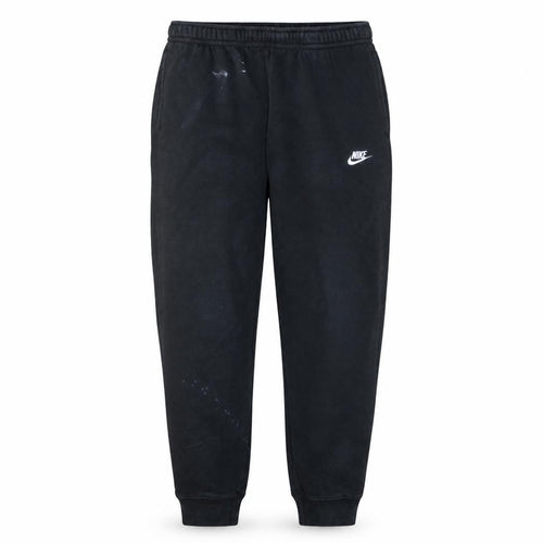 Nike Men's Black Fleece Joggers L Regular Fit Elastic Waist