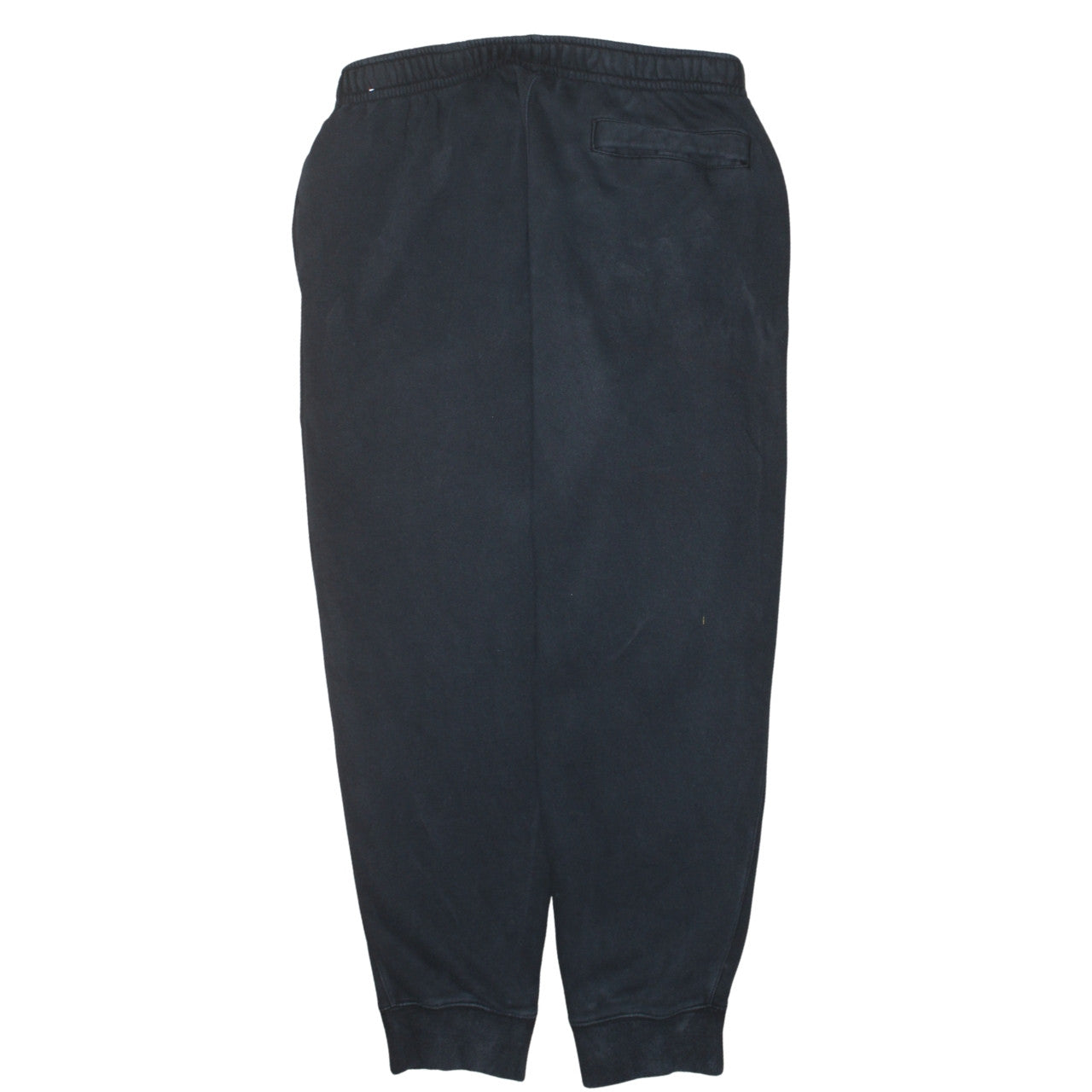 Nike Men's Black Fleece Joggers L Regular Fit Elastic Waist