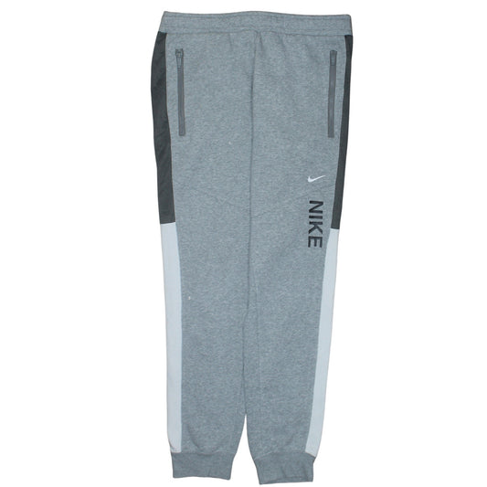 Nike Men's Grey Jogger Sweatpants Medium Elastic Waist Tapered Fit