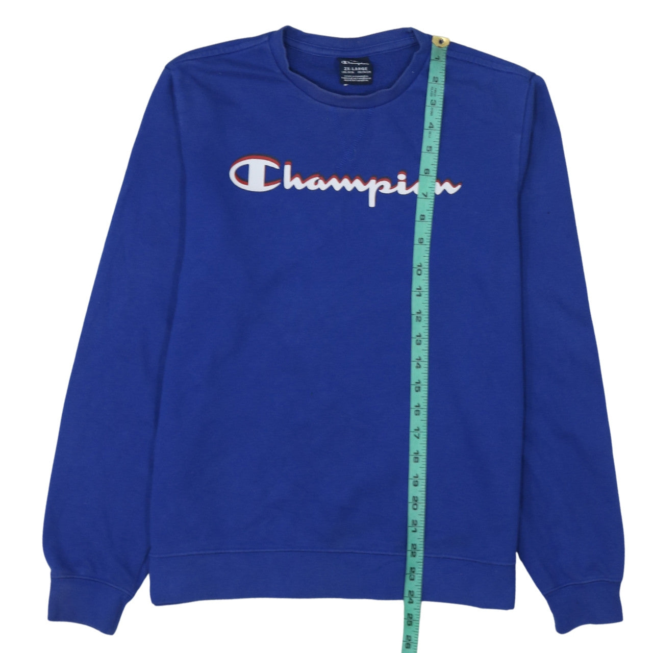 Champion Boys Blue Crew Neck Pullover Sweatshirt Size 15/16 Years 2XL