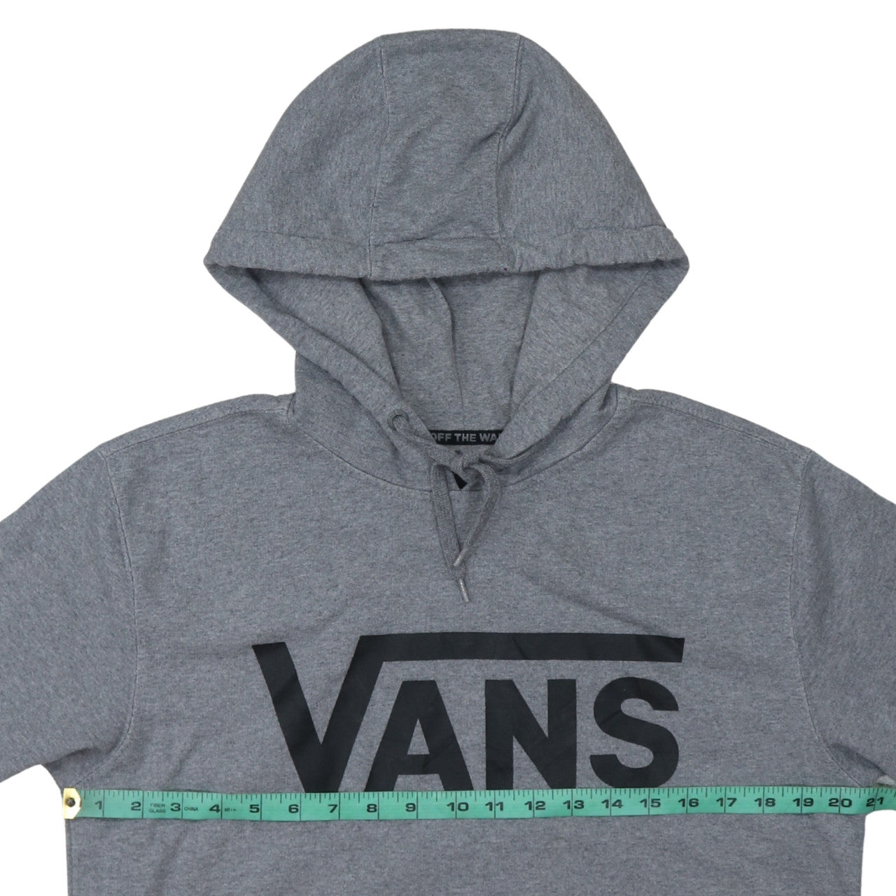 Vans Mens Grey Pullover Hoodie Medium Logo Skate Sweatshirt
