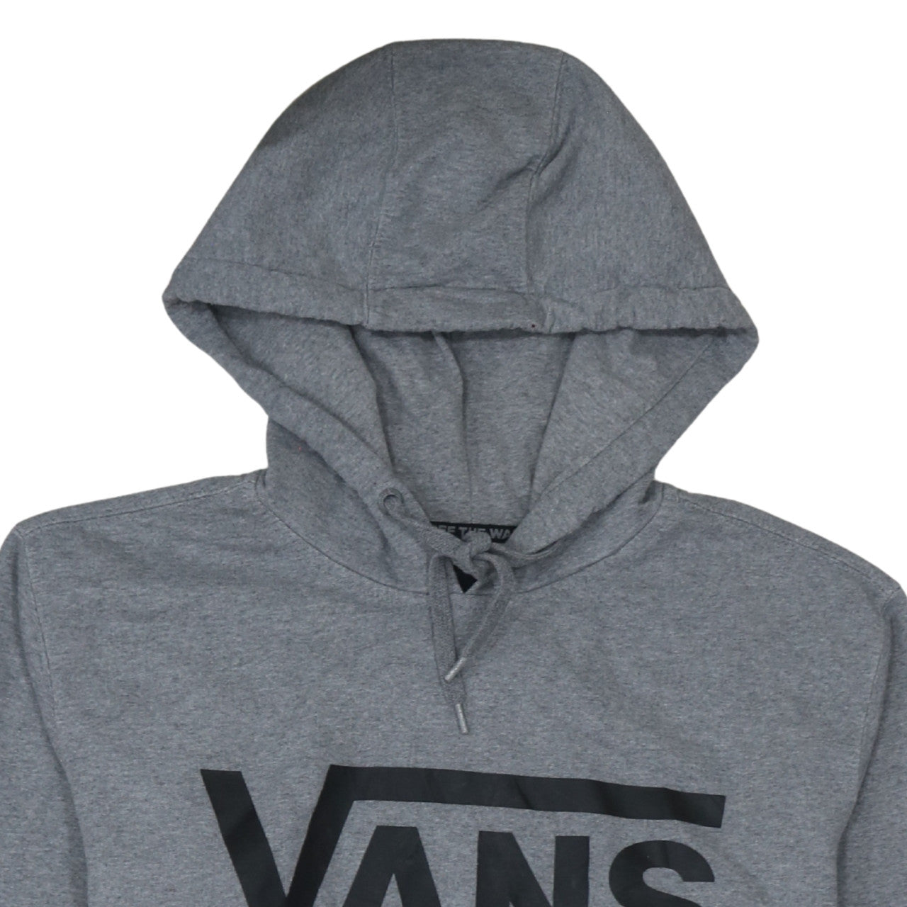 Vans Mens Grey Pullover Hoodie Medium Logo Skate Sweatshirt