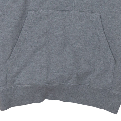 Vans Mens Grey Pullover Hoodie Medium Logo Skate Sweatshirt