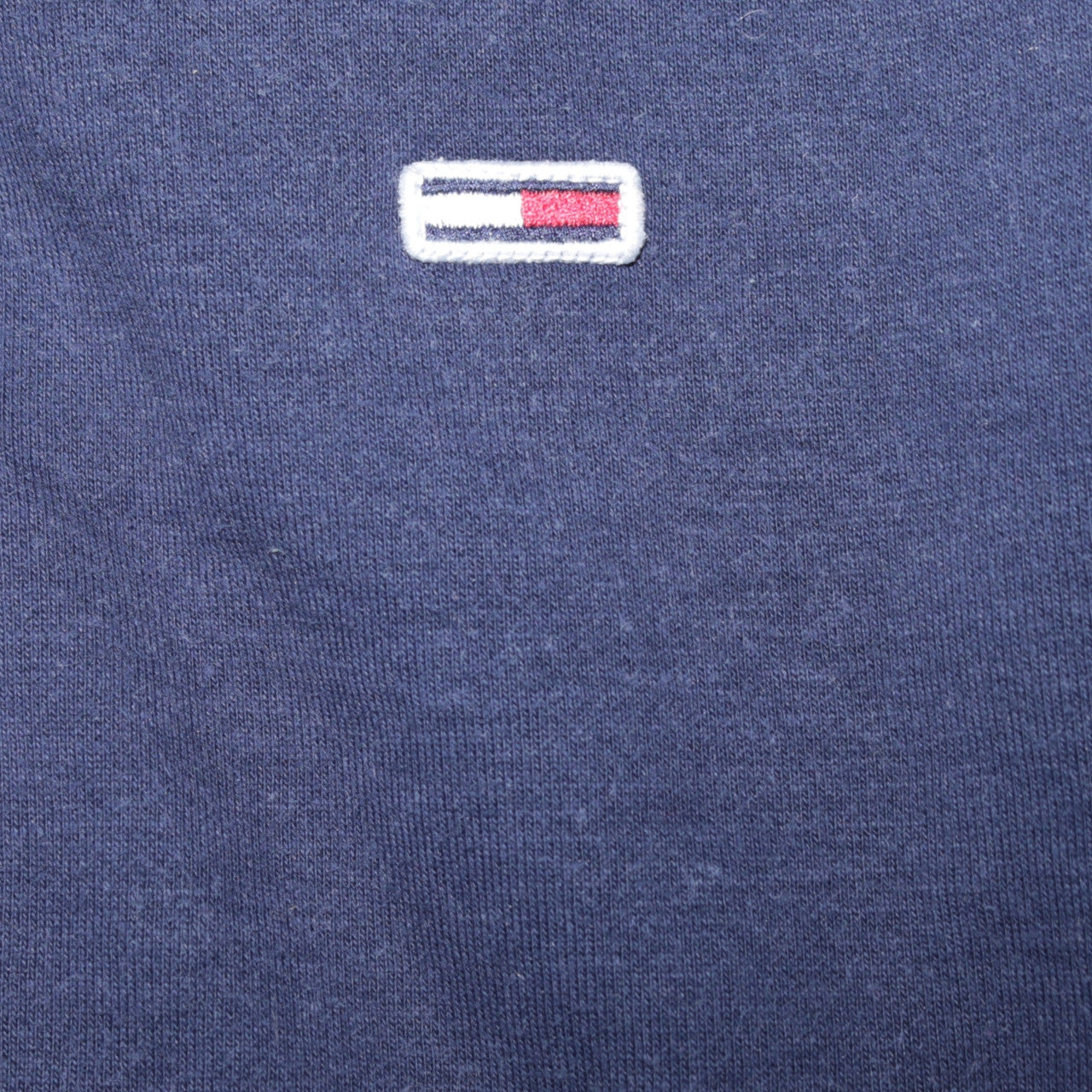 Tommy Jeans Men's Blue Full Zip Hoodie Size L Classic Logo