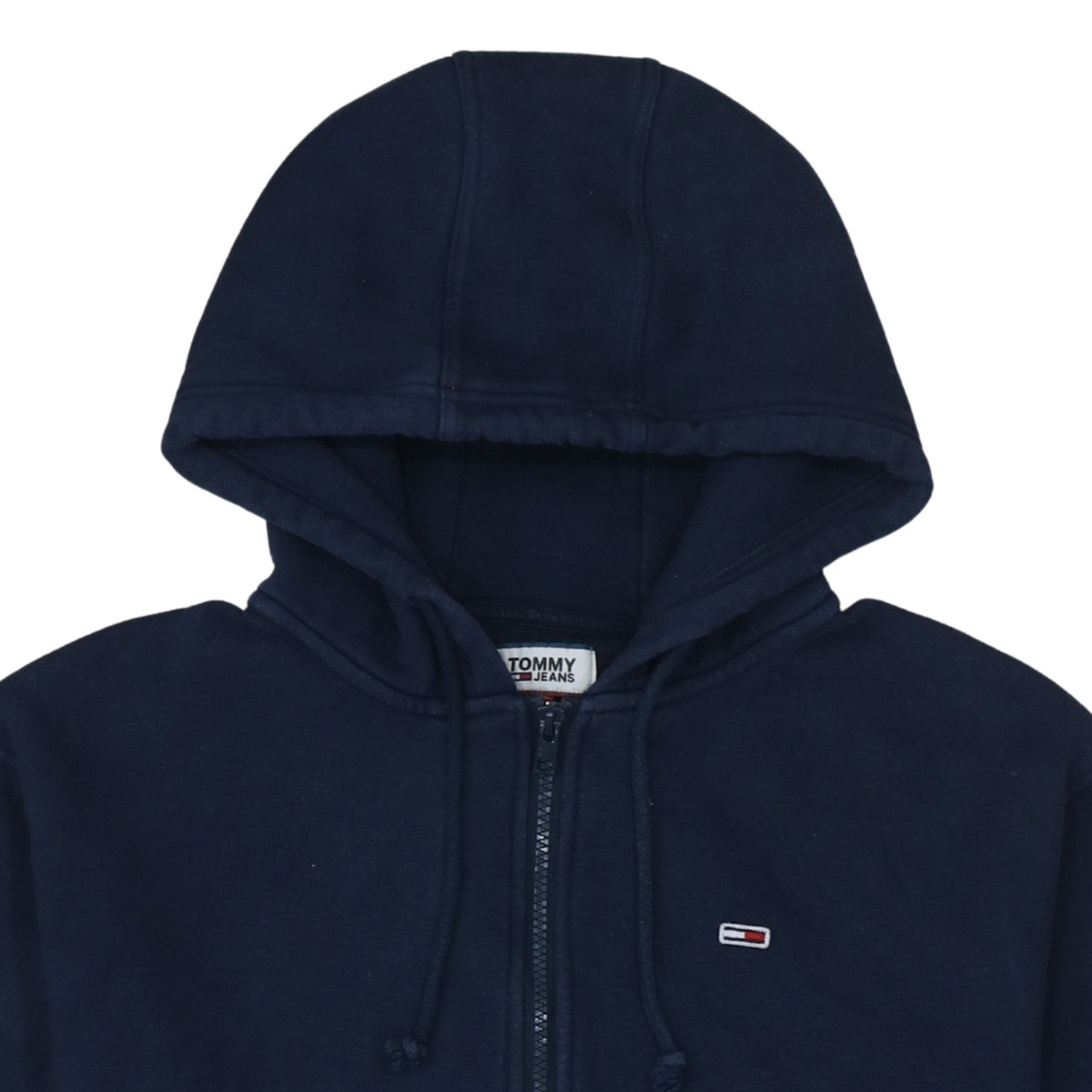 Tommy Jeans Men's Blue Full Zip Hoodie Size L Classic Logo