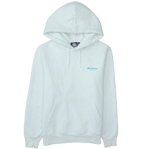 Dickies Men’s White Pullover Hoodie Medium Logo Graphic Fleece