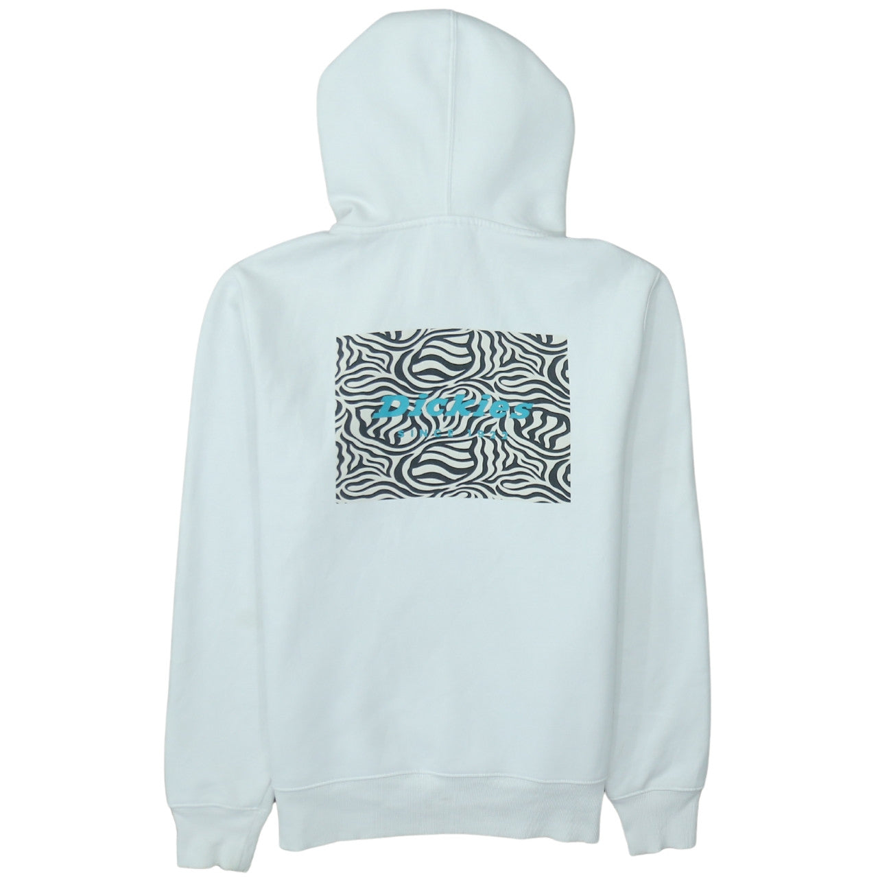 Dickies Men’s White Pullover Hoodie Medium Logo Graphic Fleece