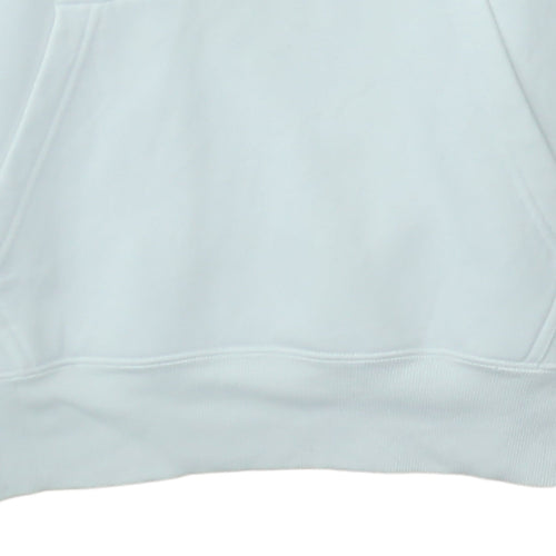 Dickies Men’s White Pullover Hoodie Medium Logo Graphic Fleece