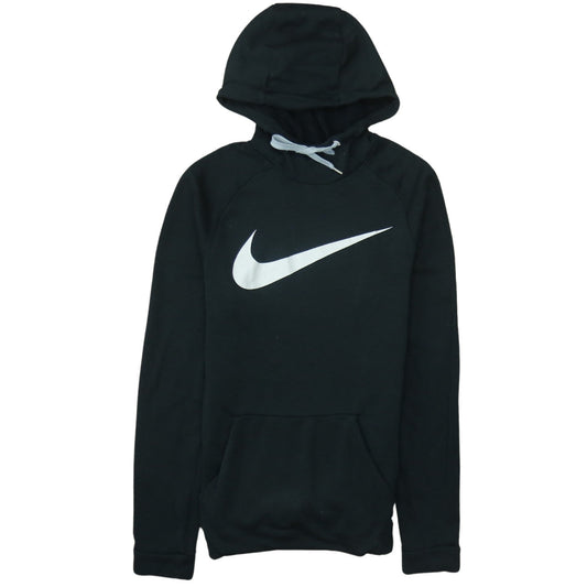 Nike Men's Black Dri-Fit Pullover Hoodie Small Logo Sportswear