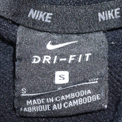 Nike Men's Black Dri-Fit Pullover Hoodie Small Logo Sportswear