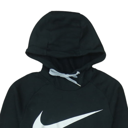 Nike Men's Black Dri-Fit Pullover Hoodie Small Logo Sportswear