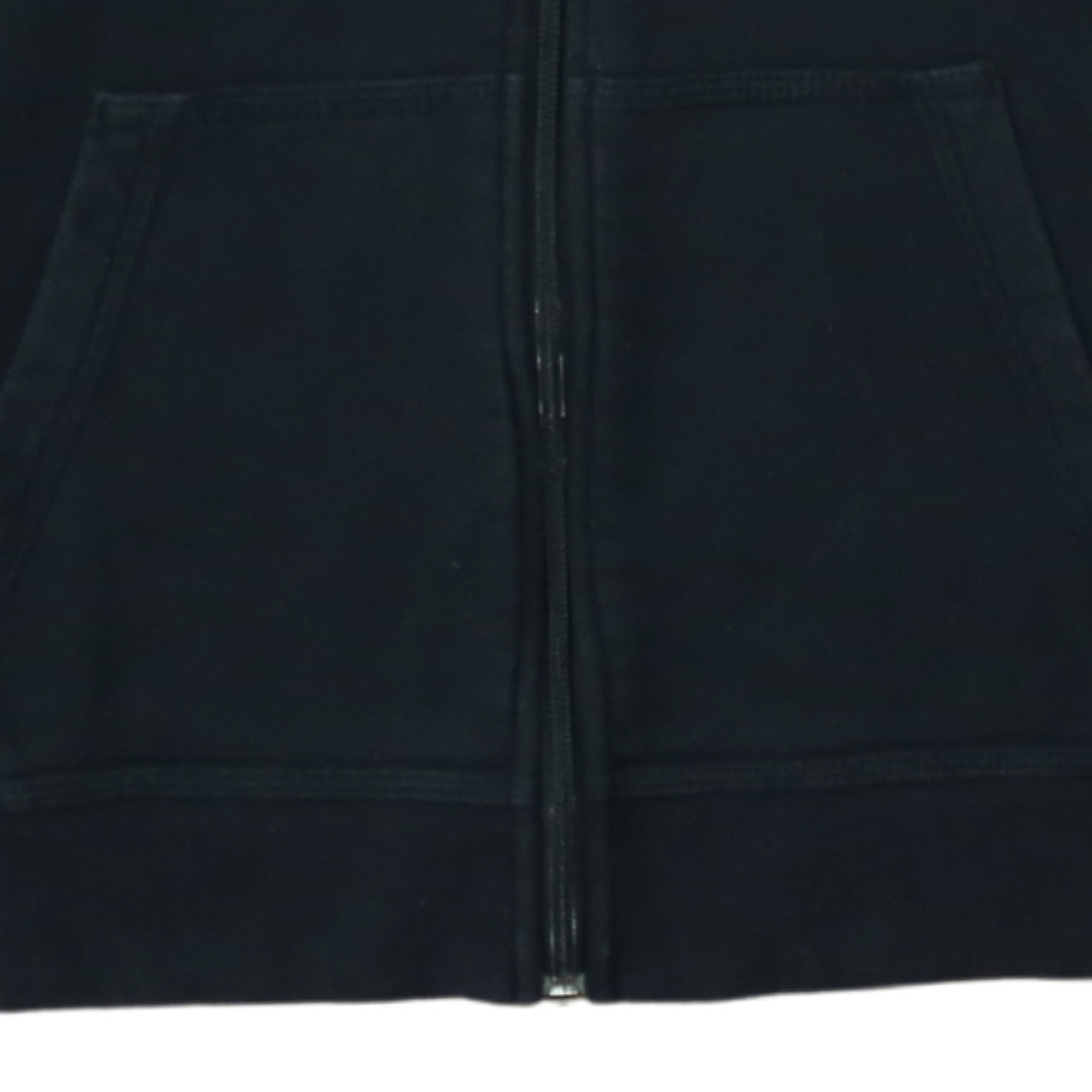 Nike Boys Black Full Zip Hoodie XL 13-15 Years Fleece Logo Sportswear