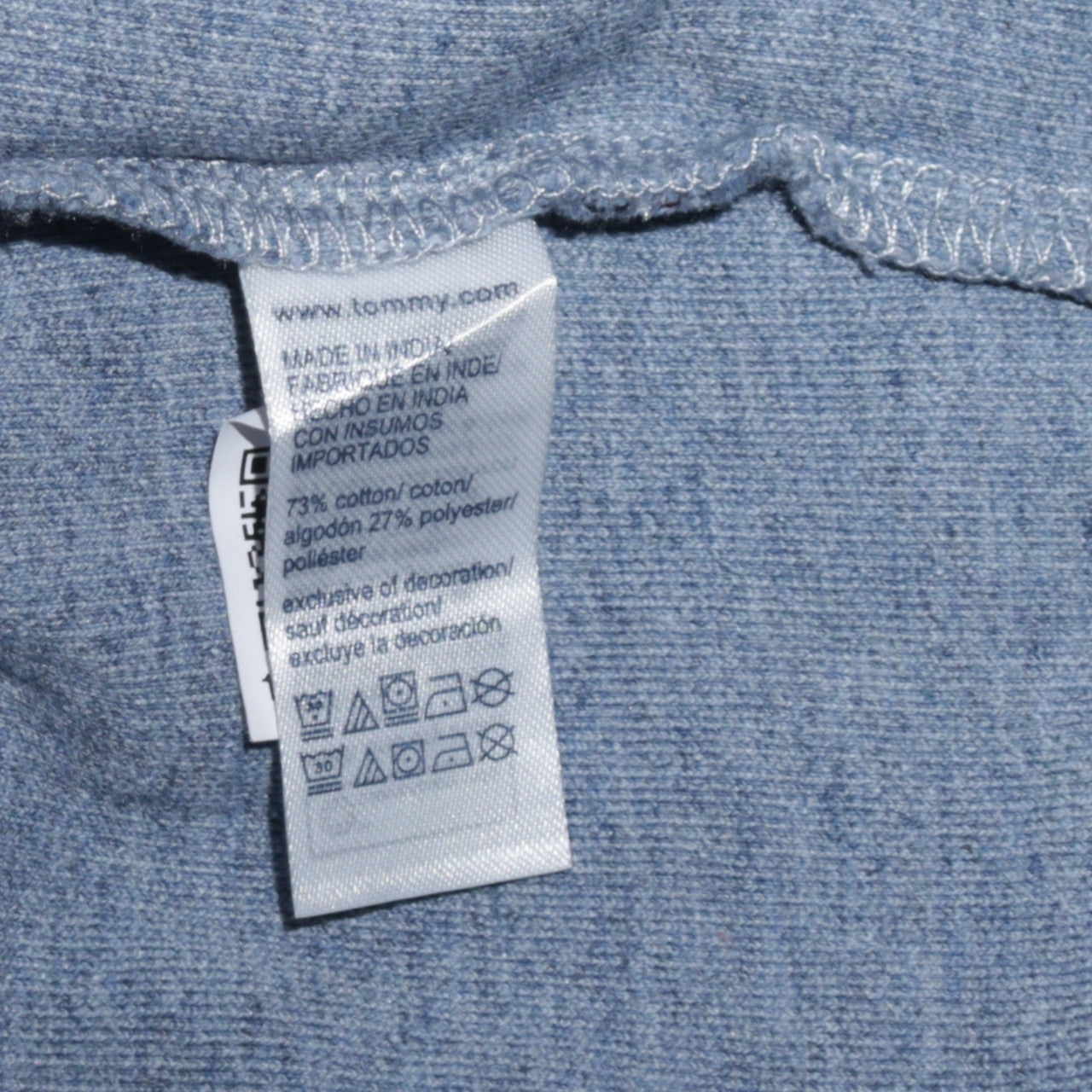 Tommy Hilfiger Mens Blue 1/4 Zip Mock Neck Sweatshirt Size L