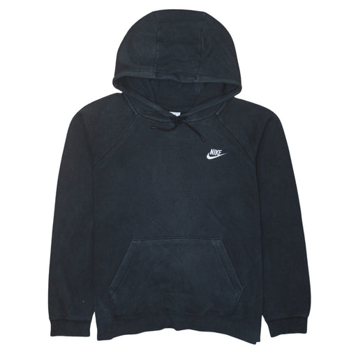 Nike Men's Black Pullover Hoodie L Logo Fleece Sweatshirt