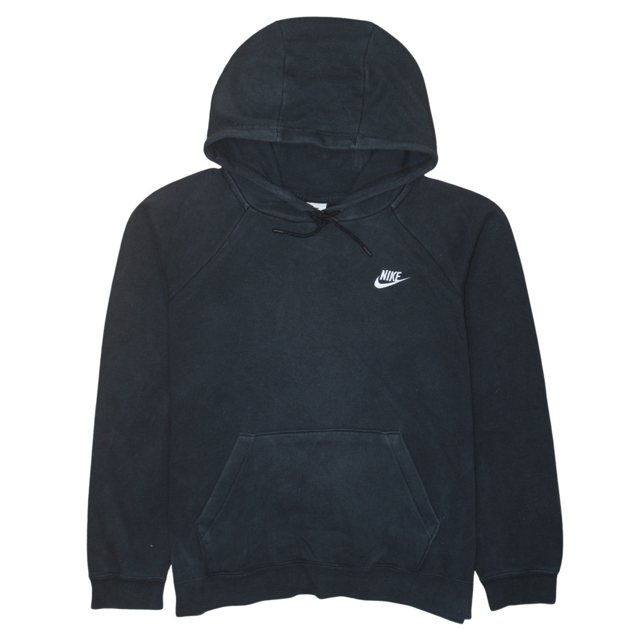 Nike Men's Black Pullover Hoodie L Logo Fleece Sweatshirt