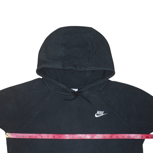 Nike Men's Black Pullover Hoodie L Logo Fleece Sweatshirt