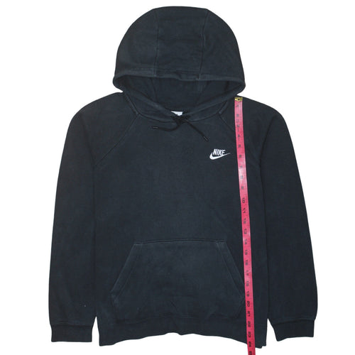 Nike Men's Black Pullover Hoodie L Logo Fleece Sweatshirt