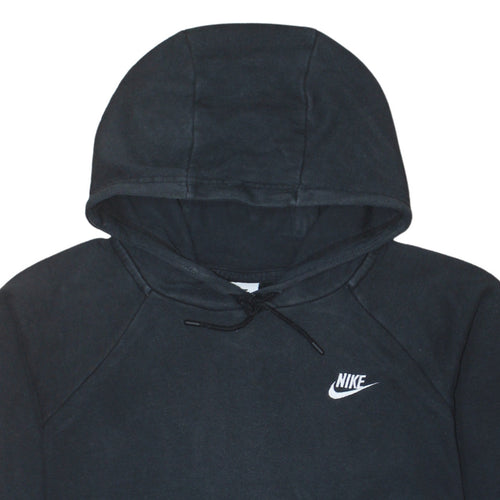 Nike Men's Black Pullover Hoodie L Logo Fleece Sweatshirt