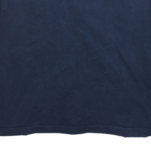 Tommy Hilfiger Men's Blue V-Neck Long Sleeve Cotton Sweatshirt 2XL