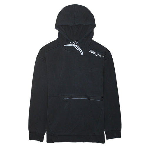 Puma Men Black Pullover Hoodie Size S Regular Fit Sports Fleece