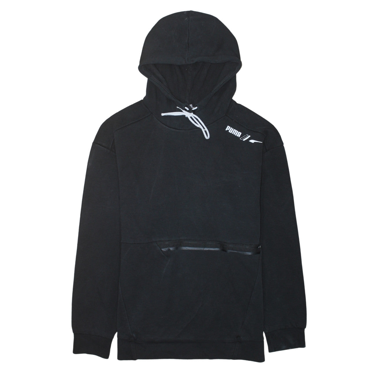Puma Men Black Pullover Hoodie Size S Regular Fit Sports Fleece