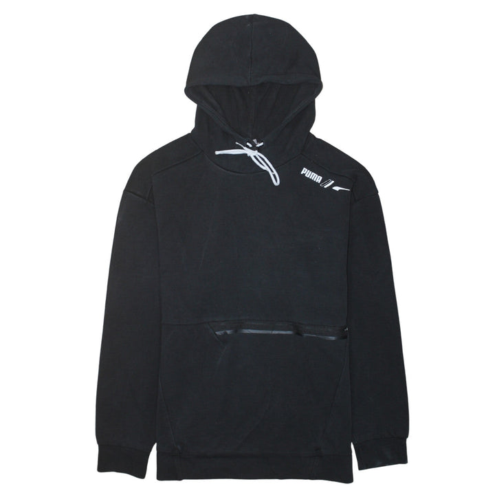 Puma Men Black Pullover Hoodie Size S Regular Fit Sports Fleece