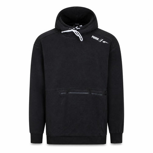 Puma Men Black Pullover Hoodie Size S Regular Fit Sports Fleece